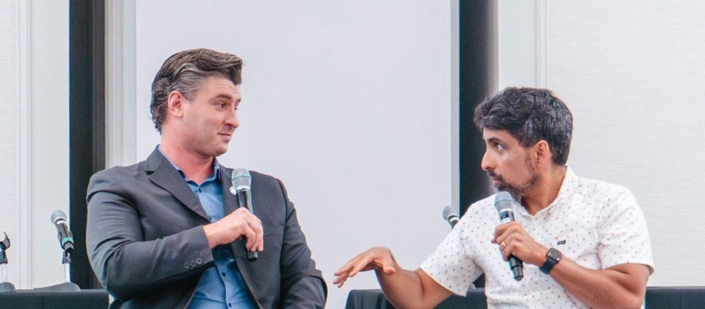 CORE founder in conversation on a panel